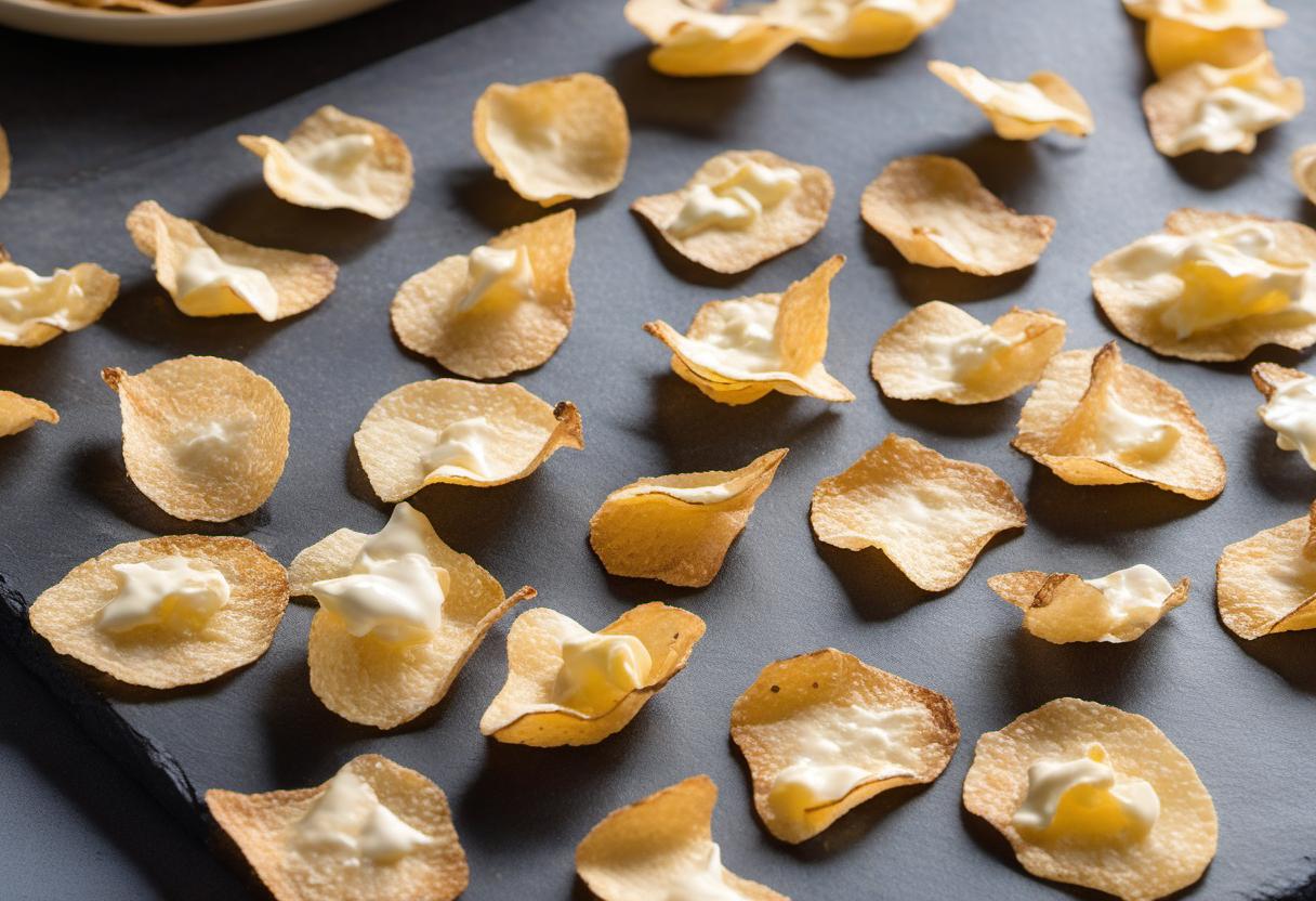 Image showing the final output answering the question: How do I make crispy yogurt chips.