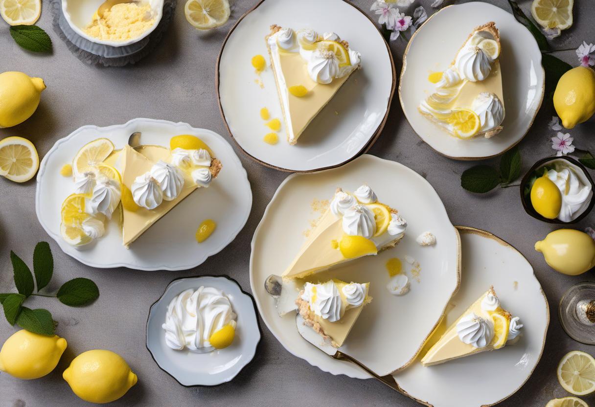 Image showing the final output answering the question: How do I create a dreamy Lemon Meringue Mousse Pie.