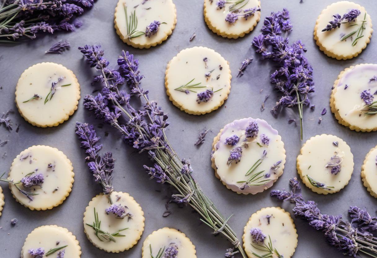 Image showing the final output answering the question: How do I infuse lavender into my shortbread cookies.
