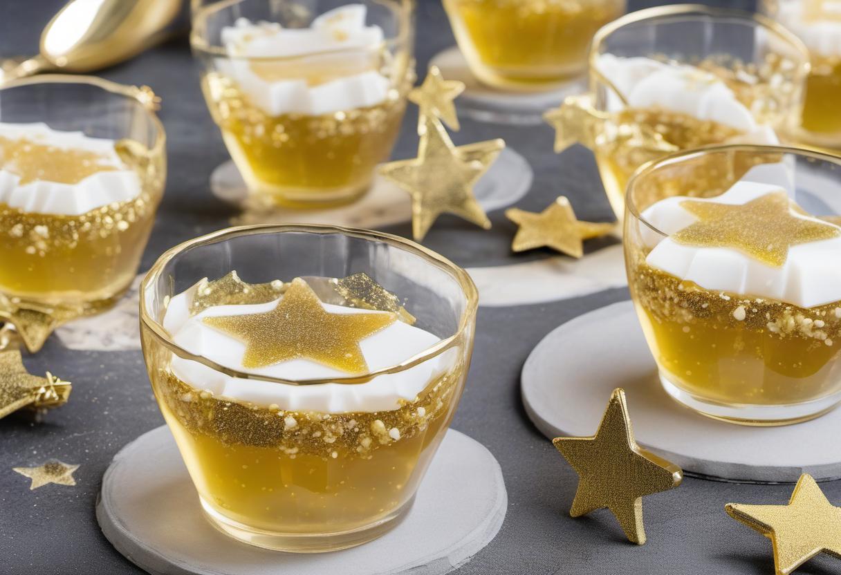 Image showing the final output answering the question: How do I impress my guests with Prosecco Jelly.