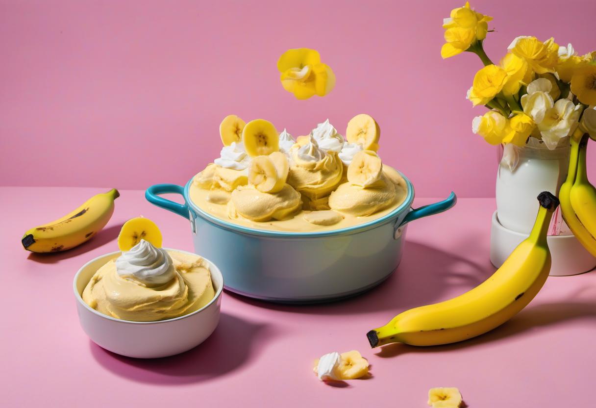 Image showing the final output answering the question: How do I make Warhol-inspired Banana Pudding.
