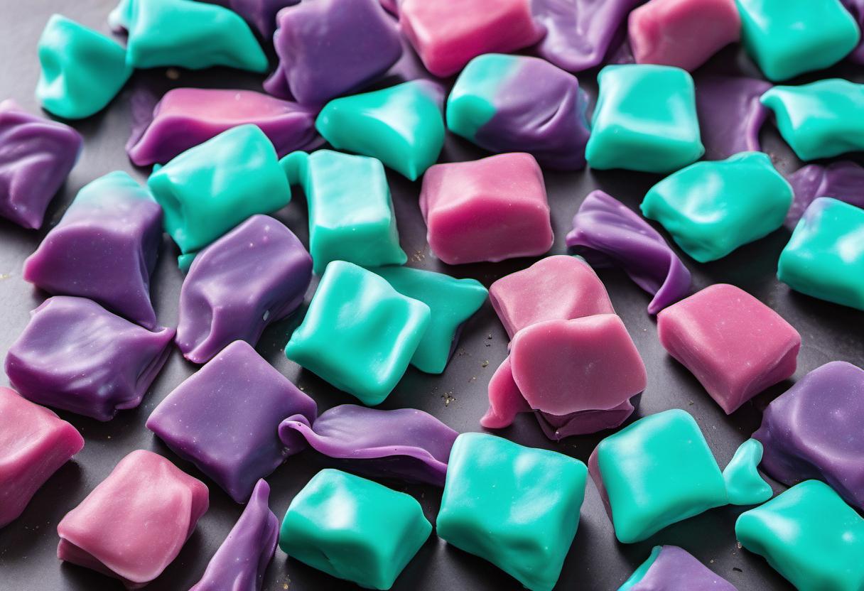 Image showing the final output answering the question: How do I make Twilight Turquoise Taffy.