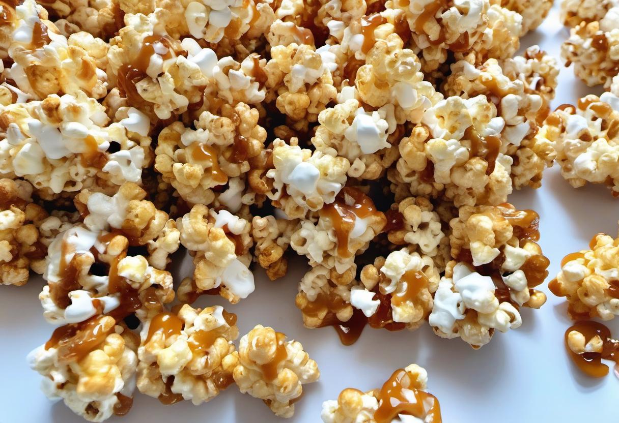 Image showing the final output answering the question: How do I surprise my friends with Crystal Caramel Candy Popcorn.
