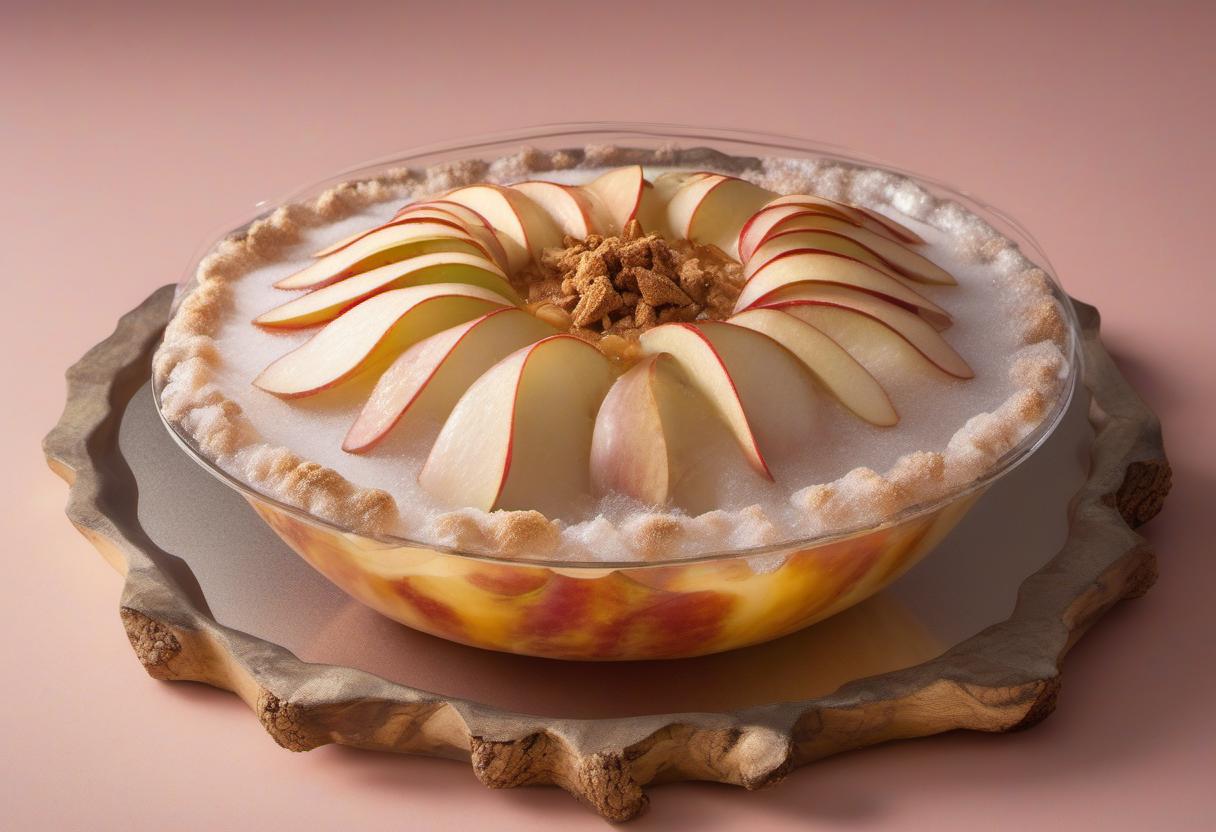 Image showing the final output answering the question: How do I create an out-of-this-world Invisible Iced Apple Pie.