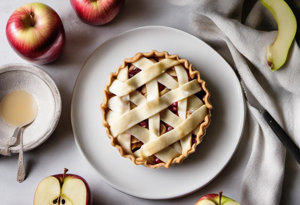 Image showing the final output answering the question: How do I impress friends with an Invisible Iced Apple Pie.