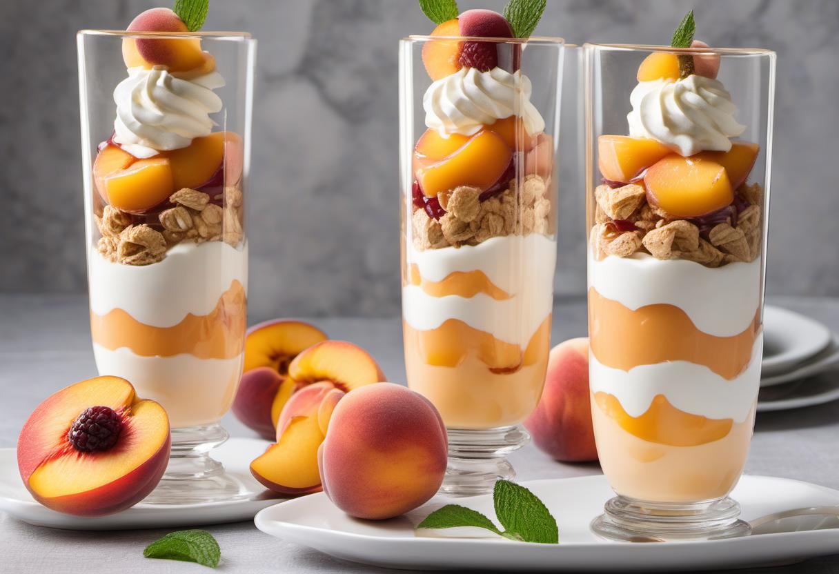 Image showing the final output answering the question: How do I wow with Polished Peach Parfaits.