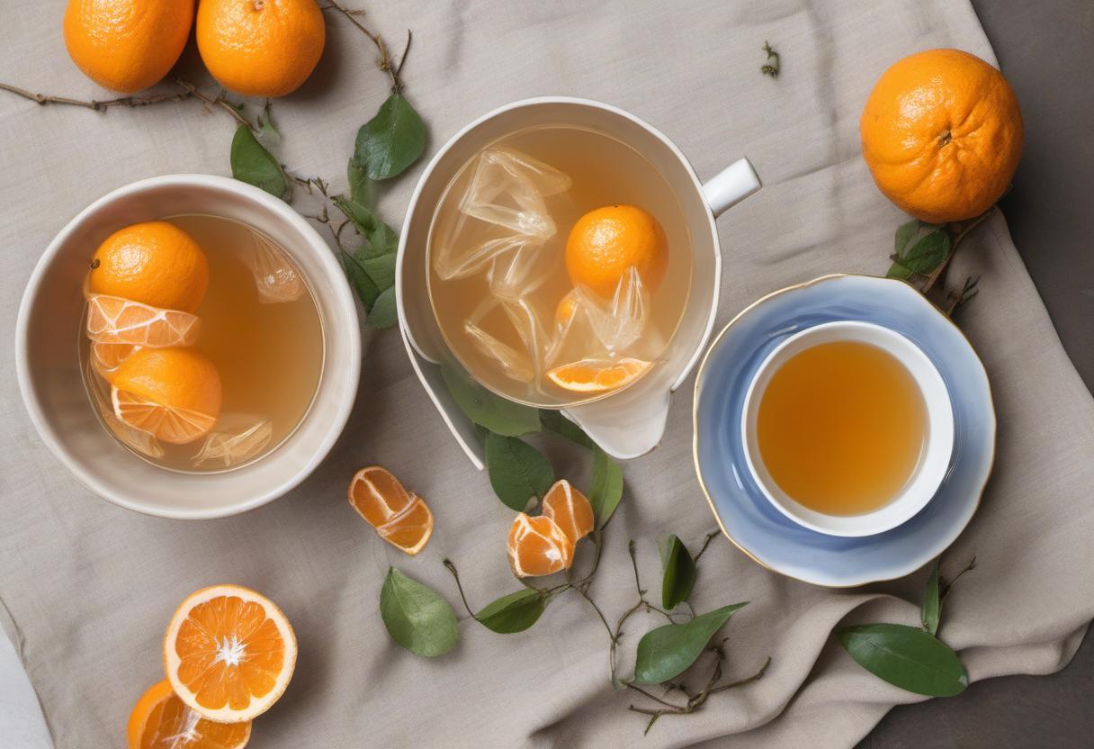 Image showing the final output answering the question: How do I make Twisted Tangerine Tea.