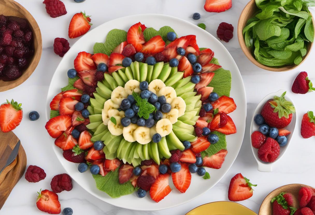 Image showing the final output answering the question: How do I assemble a Superman Superfruit Salad Cape.