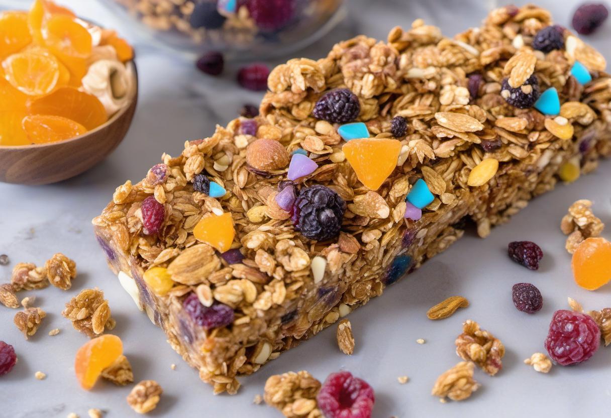 Image showing the final output answering the question: How do I make Cosmic Crunch Granola Bars.