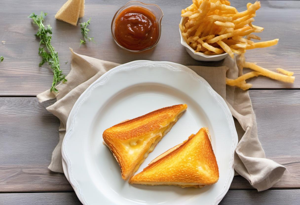 Image showing the final output answering the question: How do I make the perfect Grilled Cheese Triangle.