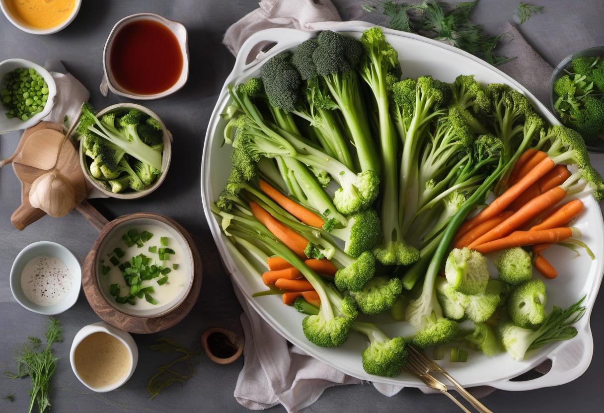 Image showing the final output answering the question: How do I make steamed vegetables taste amazing.