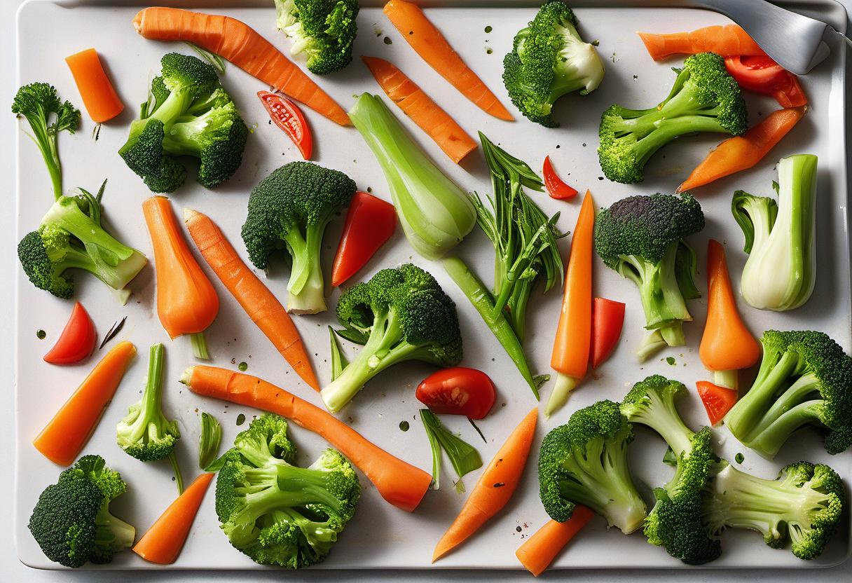 Image showing the final output answering the question: How do I add flavor to steamed vegetables.