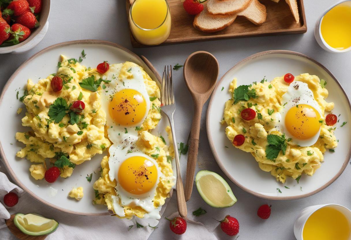 Image showing the final output answering the question: How do I add a twist to my scrambled eggs.