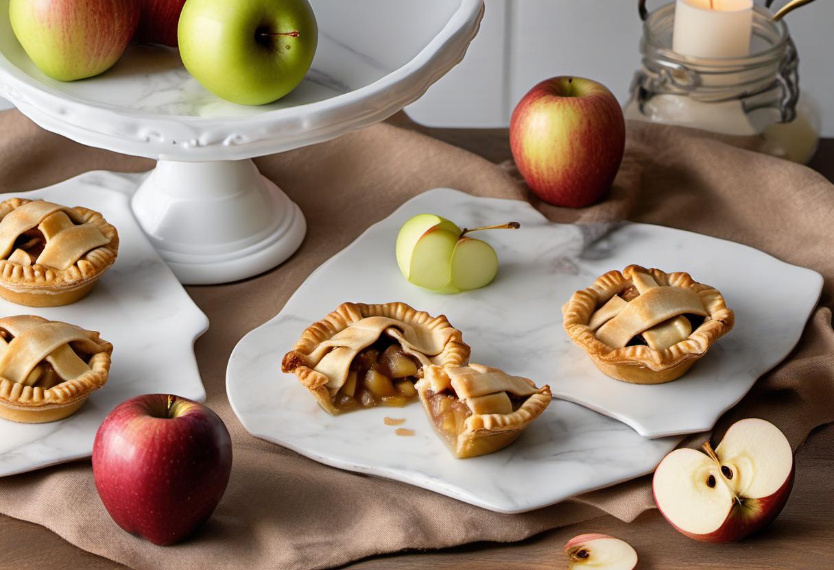 Image showing the final output answering the question: How do I make a mini apple pie.