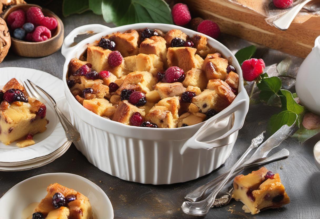 Image showing the final output answering the question: How do I make a delectable Bread Pudding.