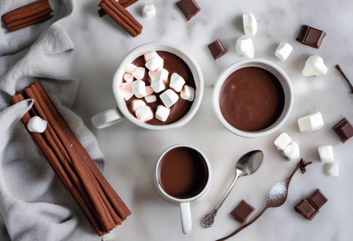 Image showing the final output answering the question: How do I make a creamy and dairy-free hot chocolate.