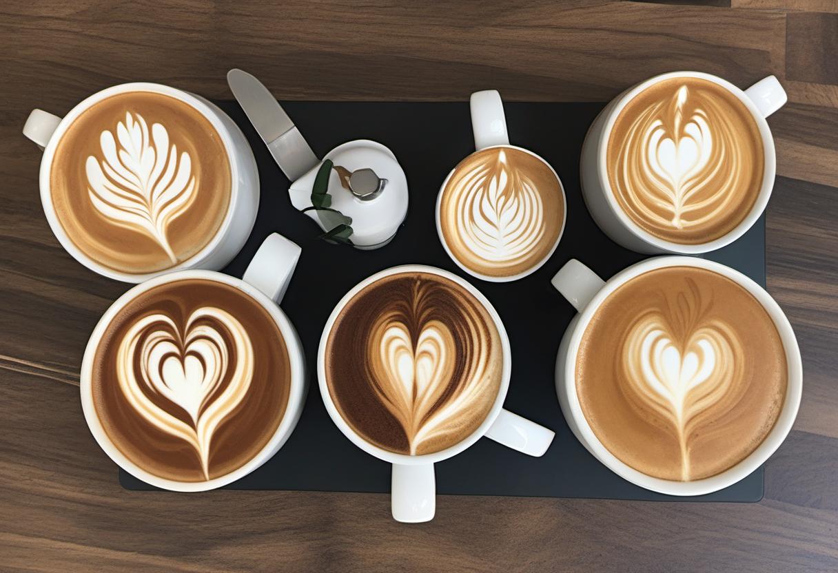 Image showing the final output answering the question: How do I create latte art like a pro barista.