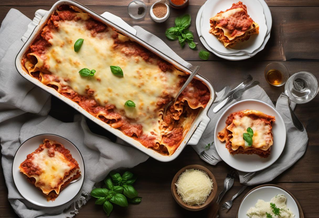 Image showing the final output answering the question: How do I make a classic lasagna.