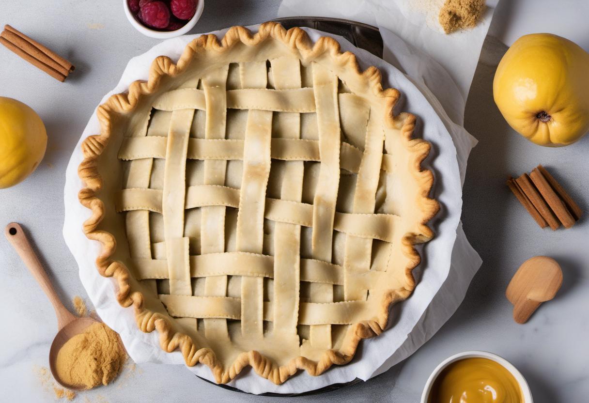 Image showing the final output answering the question: How do I bake a perfect pie crust.