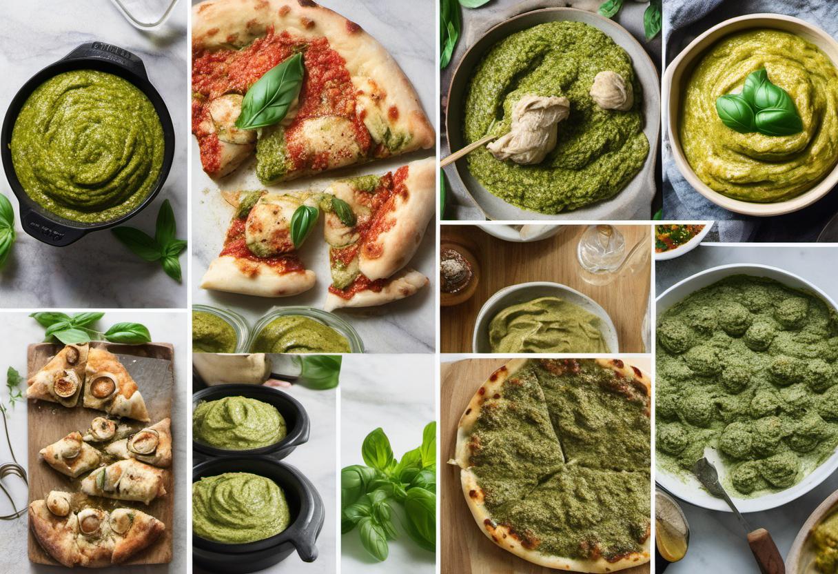 Image showing the final output answering the question: How do I use pesto in creative ways.