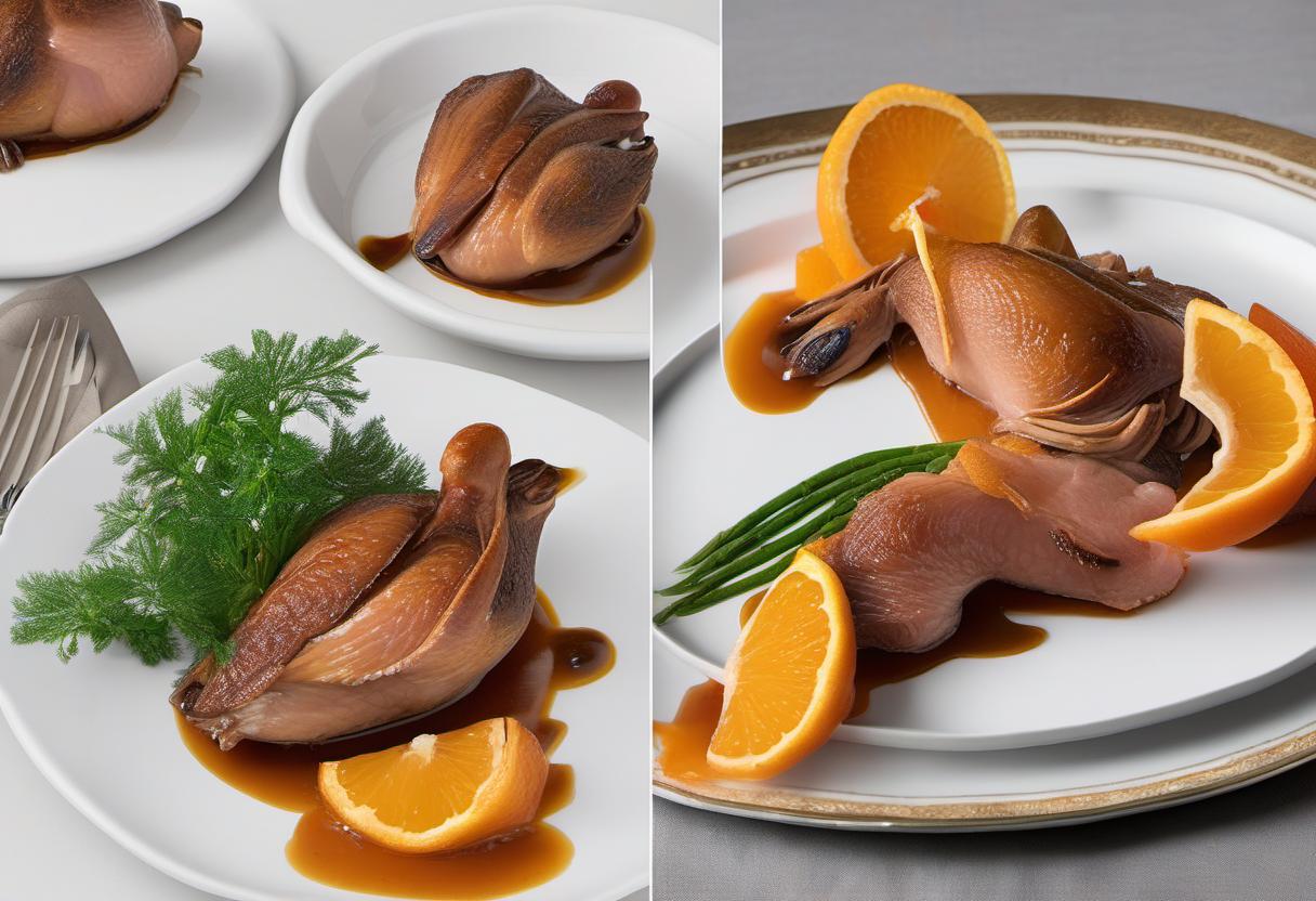 Image showing the final output answering the question: How do I simplify Duck à lOrange.
