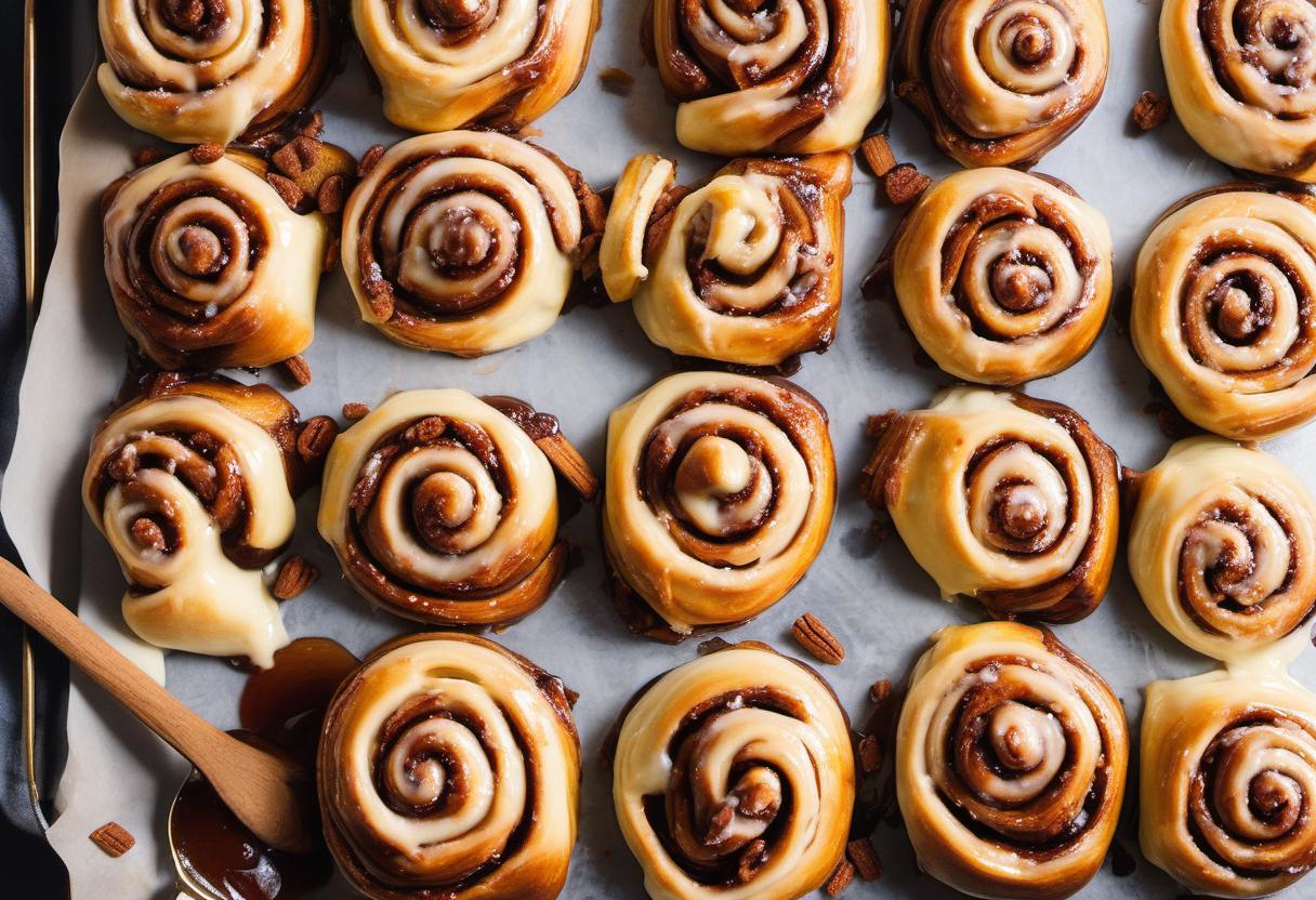 Image showing the final output answering the question: How Do I Make Perfectly Gooey Cinnamon Rolls.