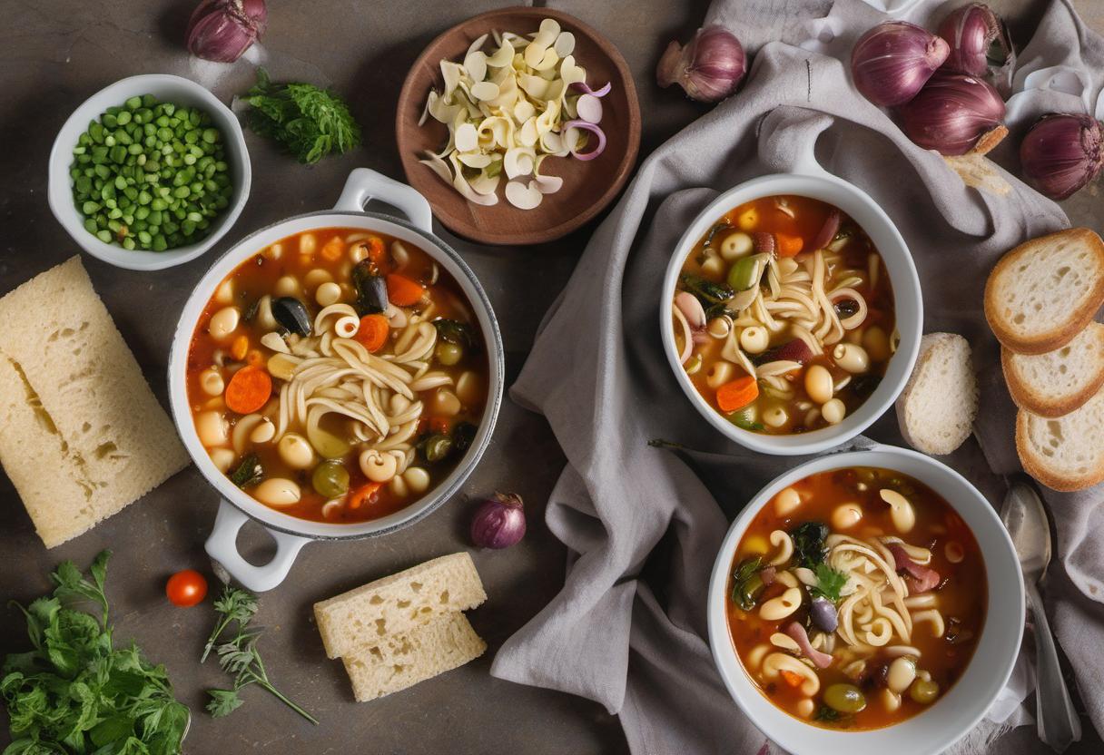 Image showing the final output answering the question: How do I customize my Minestrone Soup.