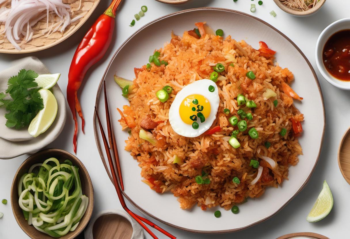 Image showing the final output answering the question: How do I customize my Kimchi Fried Rice.