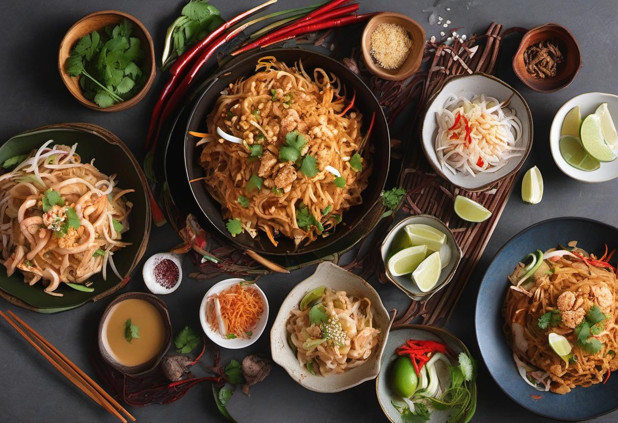 Image showing the final output answering the question: How do I make the best Pad Thai noodles.