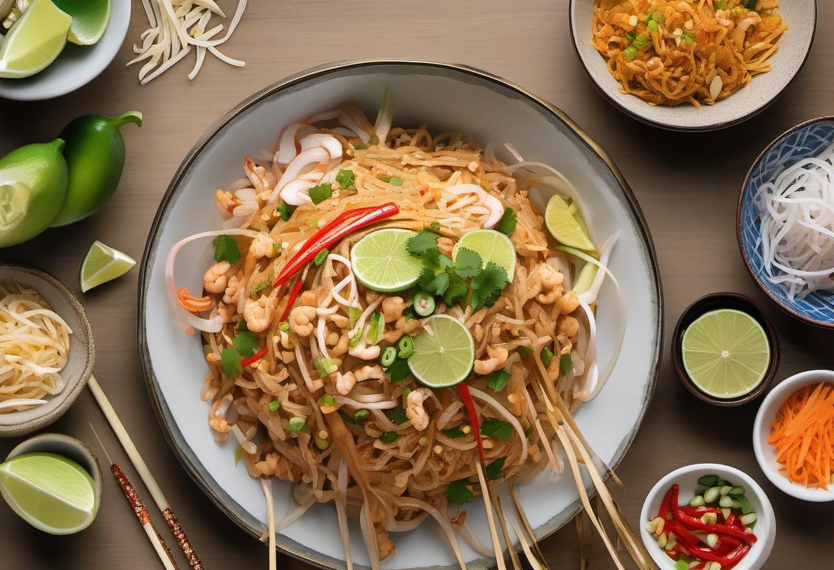 Image showing the final output answering the question: How do I customize my Pad Thai recipe.