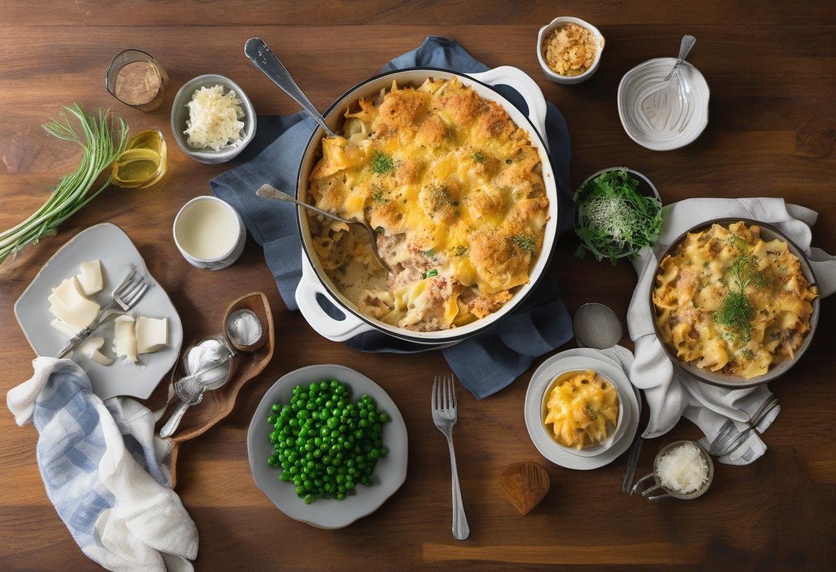 Image showing the final output answering the question: How do I make a Tuna Casserole.