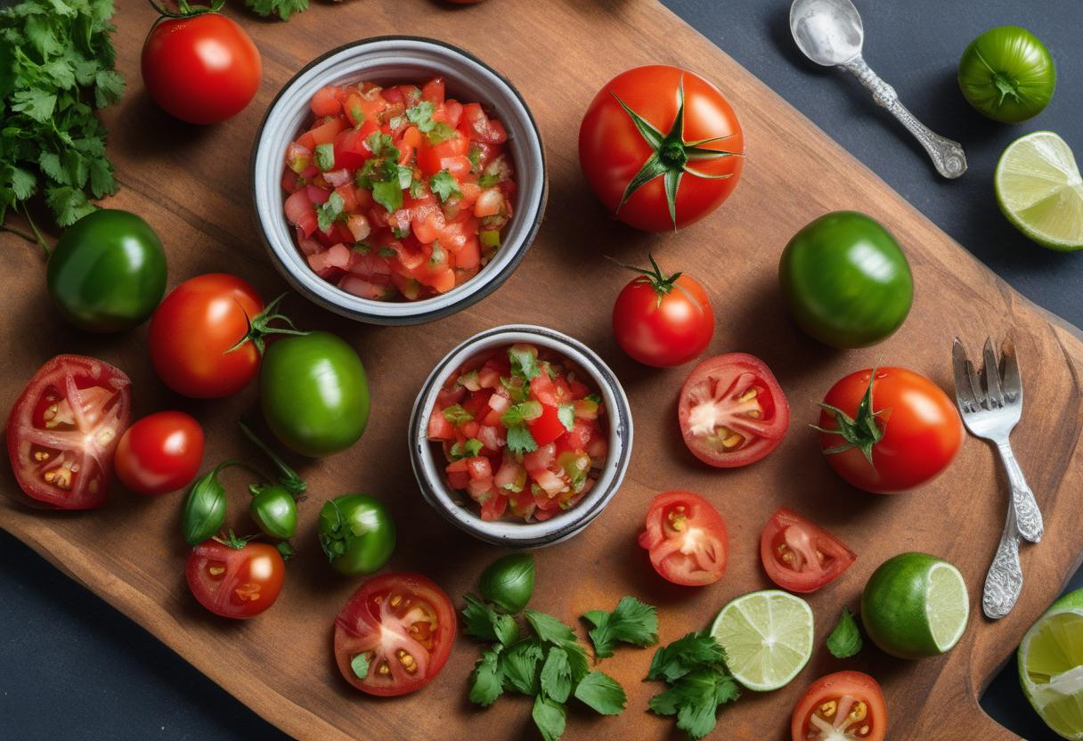 Image showing the final output answering the question: How do I make Fresh Tomato Salsa.