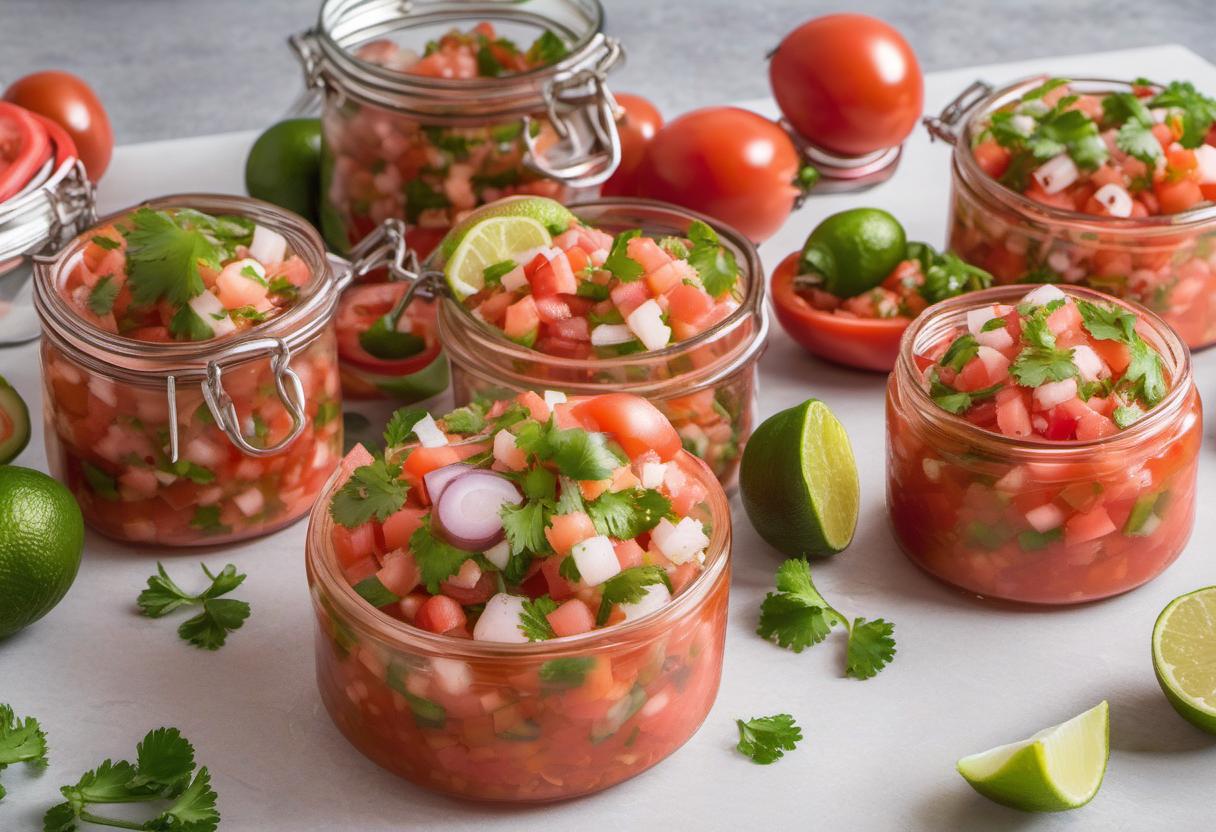 Image showing the final output answering the question: How do I store homemade Pico de Gallo.