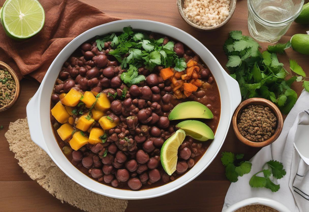 Image showing the final output answering the question: How do I veganize Feijoada Experience the plant-based twist on this Brazilian classic.