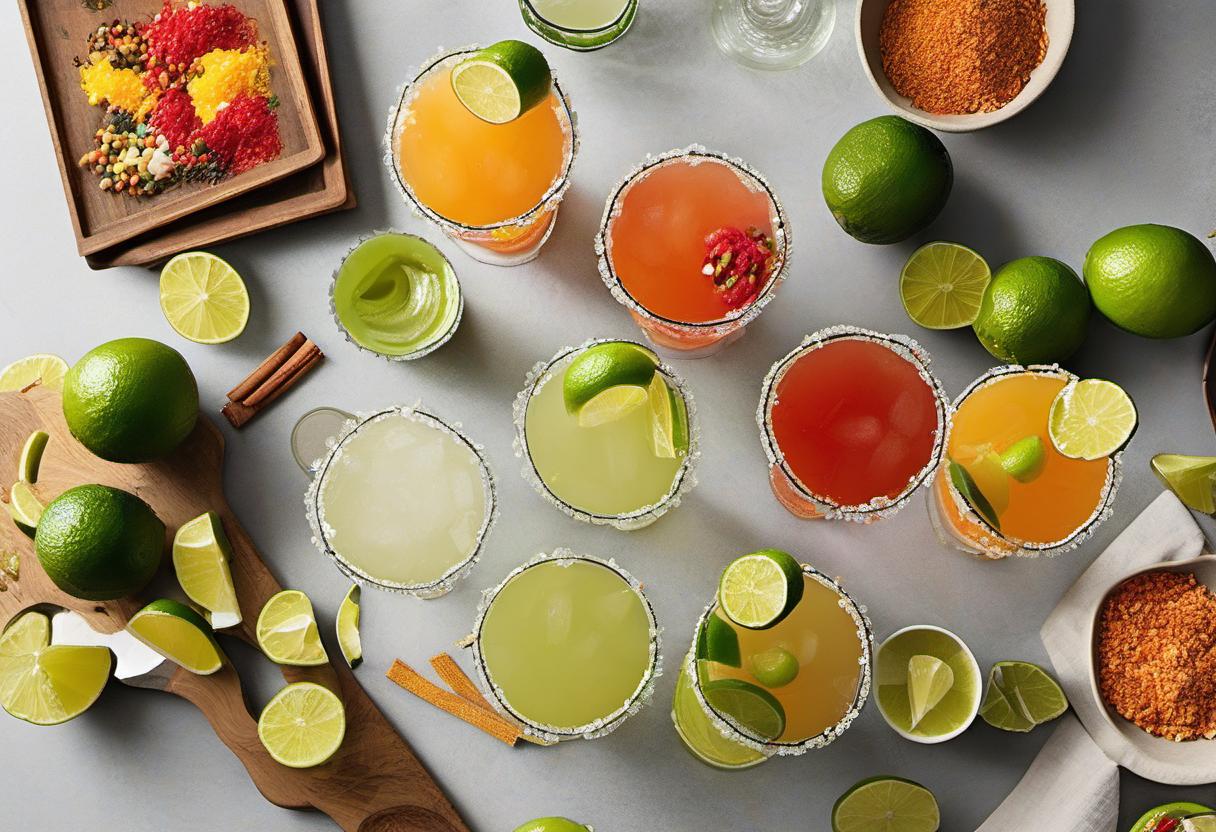 Image showing the final output answering the question: How do I create a Margarita Party Bar.