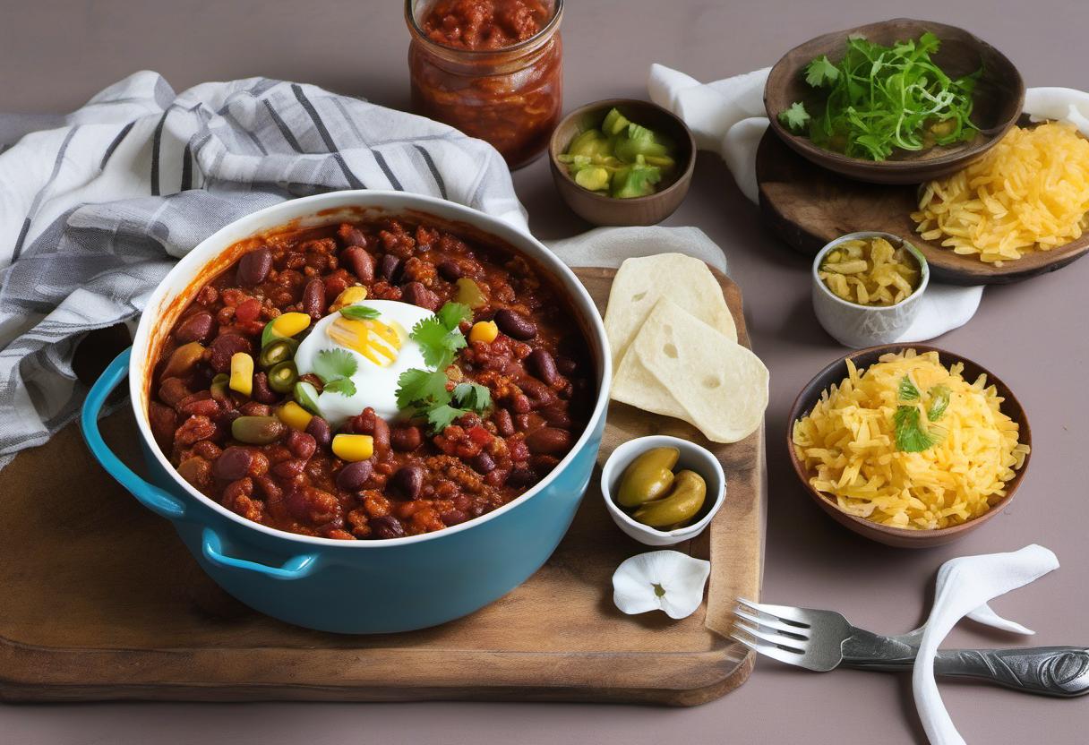 Image showing the final output answering the question: How do I make a quick and easy Chili Con Carne.