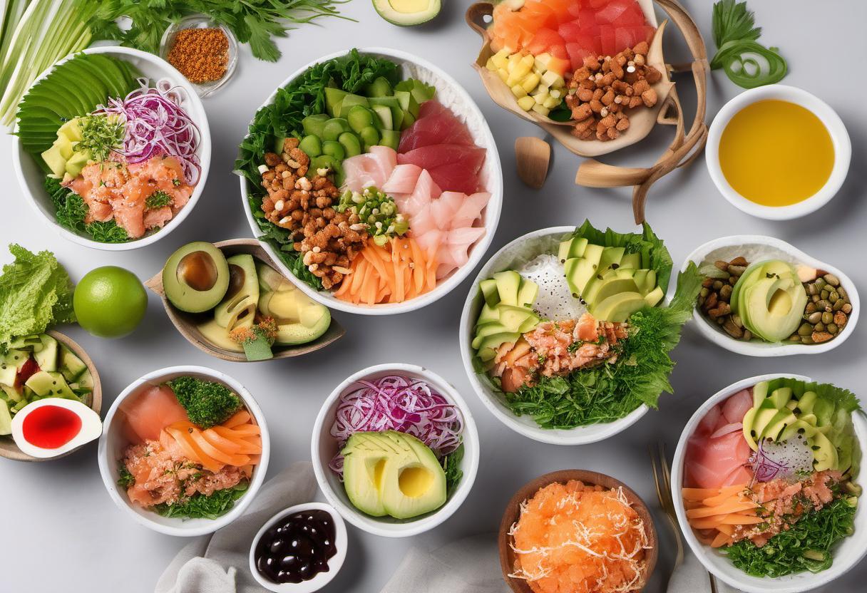 Image showing the final output answering the question: How do I customize my own Poke Bowl.