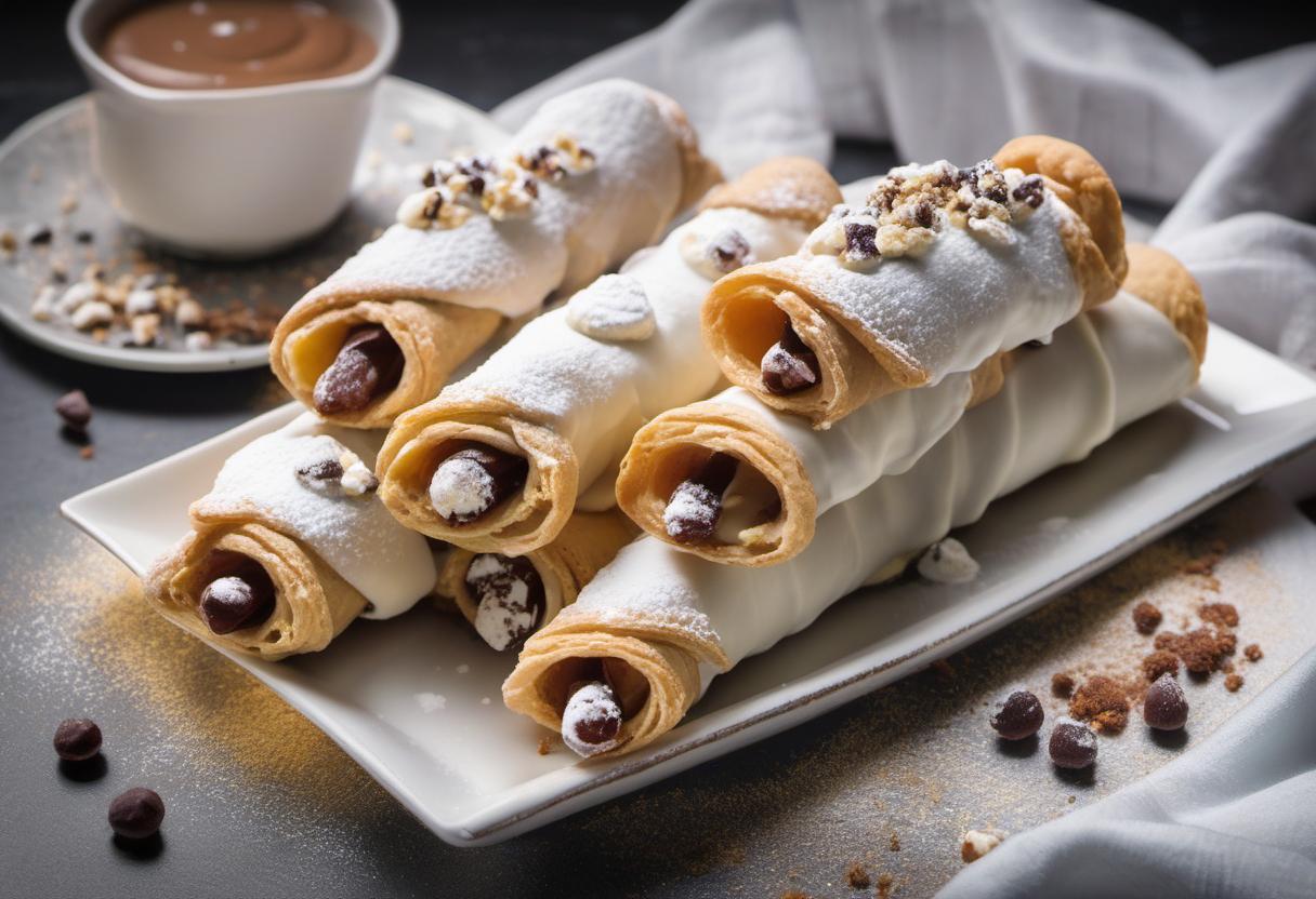 Image showing the final output answering the question: How do I make irresistible homemade cannoli.