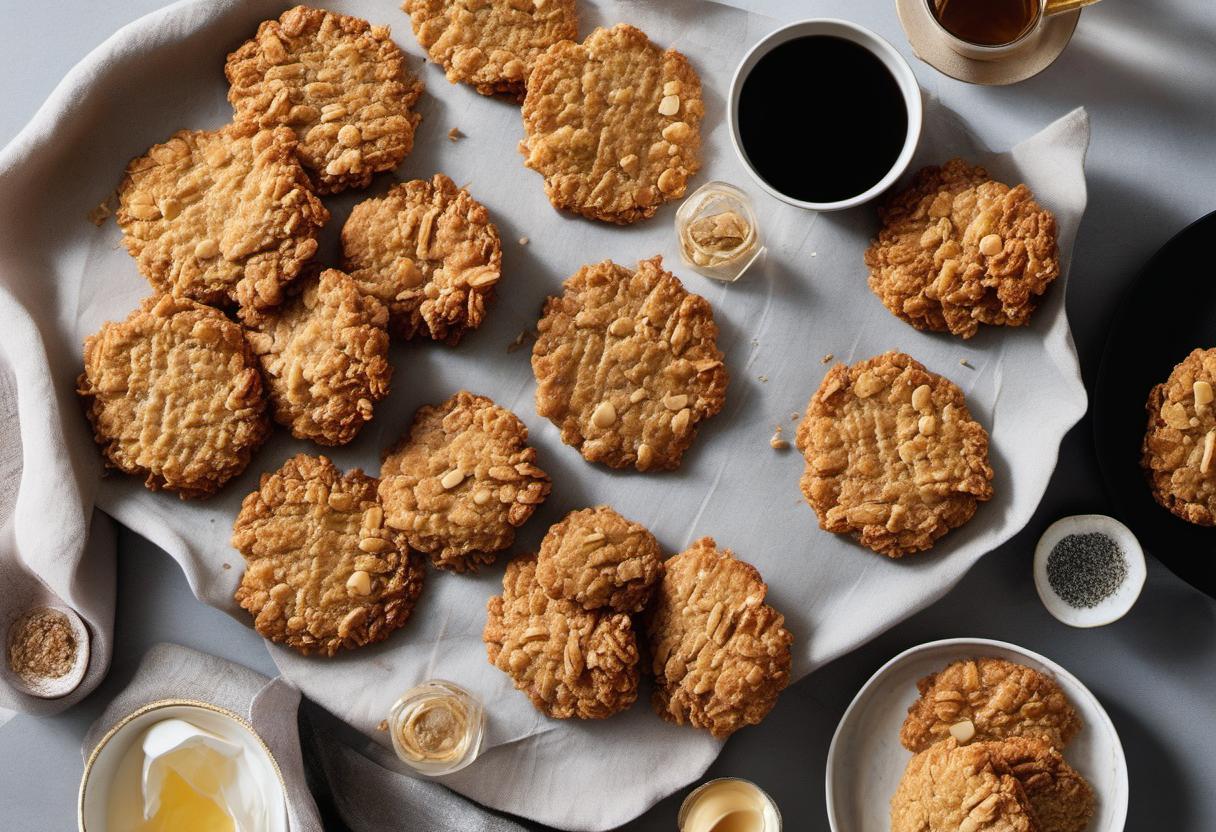 Image showing the final output answering the question: How do I make Anzac Biscuits with a modern twist.