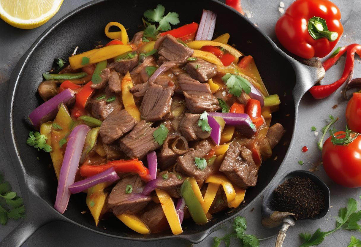 Image showing the final output answering the question: How do I make Lomo Saltado.