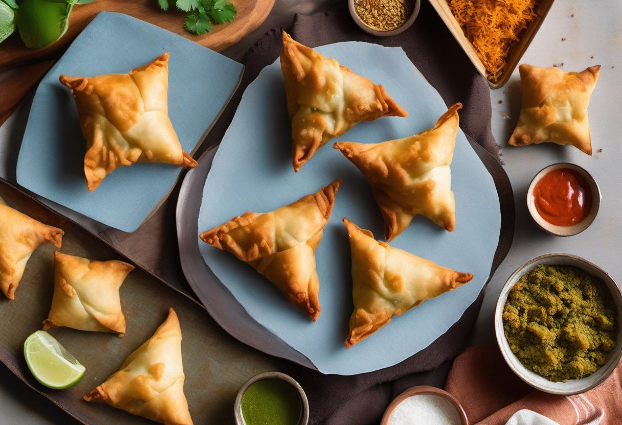 Image showing the final output answering the question: How do I make samosas with a twist.