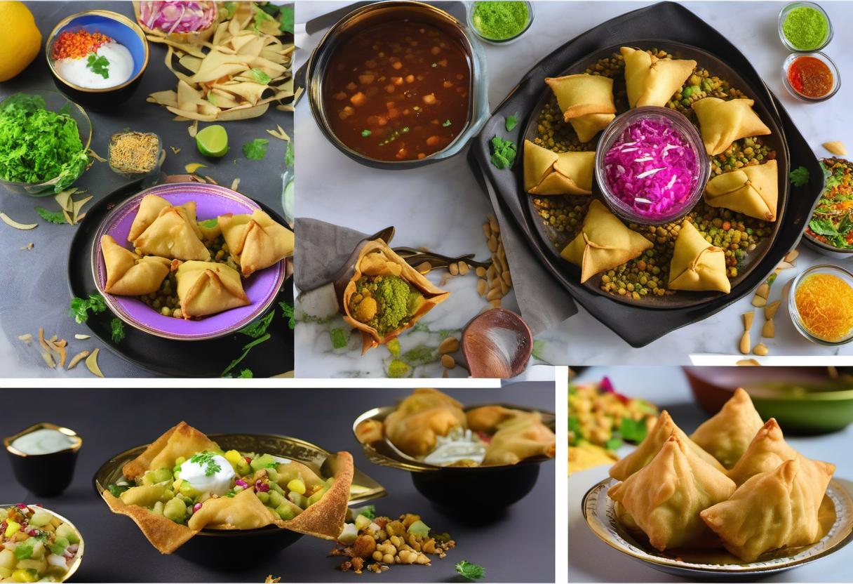 Image showing the final output answering the question: How do I make samosa chaat.