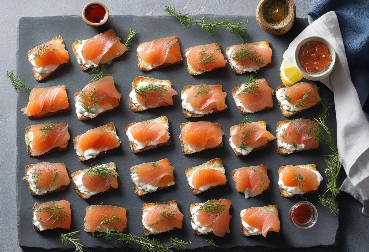 Image showing the final output answering the question: How do I incorporate Gravlax into delicious appetizers.