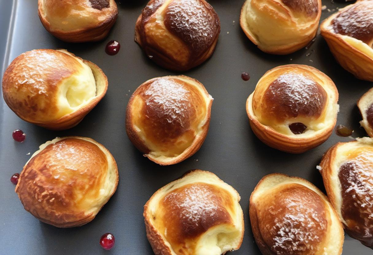 Image showing the final output answering the question: How do I make Æbleskiver for a crowd.