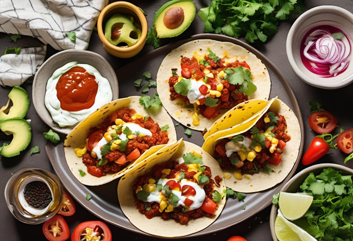 Image showing the final output answering the question: How do I make shakshuka tacos.