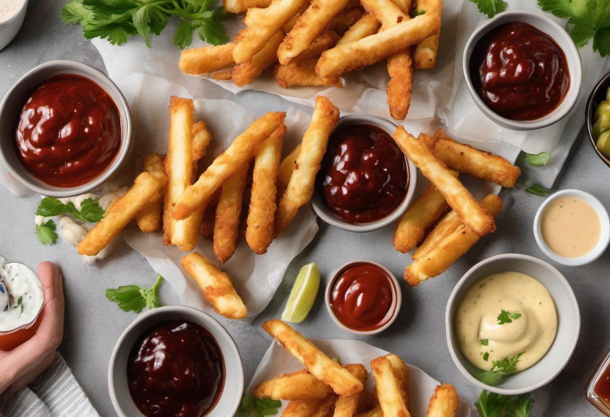 Image showing the final output answering the question: How do I serve Halloumi Fries with a twist.