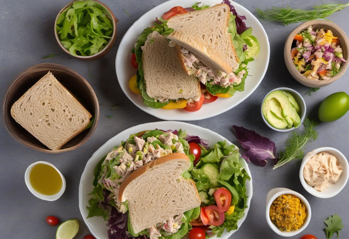 Image showing the final output answering the question: How do I jazz up a Tuna Salad Sandwich.