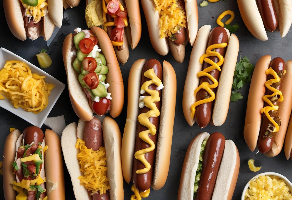 Image showing the final output answering the question: How do I jazz up my hot dogs Fun and flavorful toppings to try.