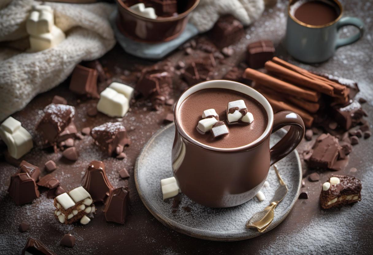 Image showing the final output answering the question: How do I prepare hot chocolate.