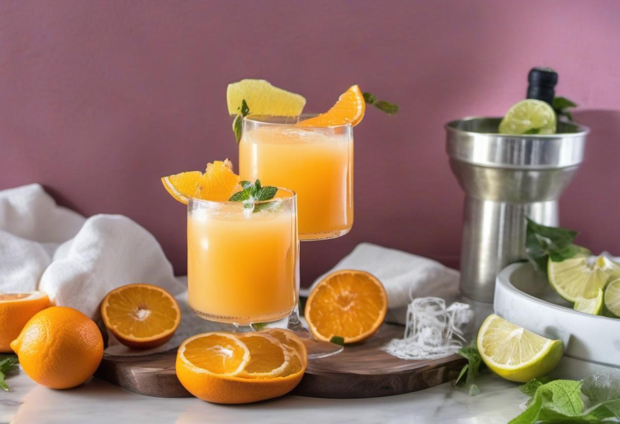 Image showing the final output answering the question: How do I make a refreshing orange juice cocktail.
